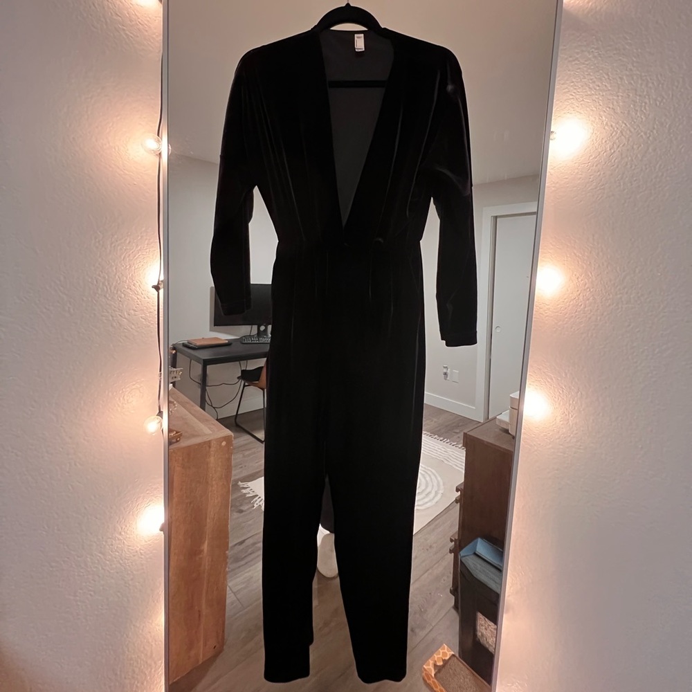 American apparel velvet bodysuit size small